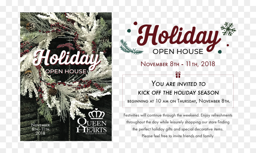 Queen Of Hearts Holiday Open House - Conselleria De Medio Ambiente, HD Png Download - queen of hearts png
