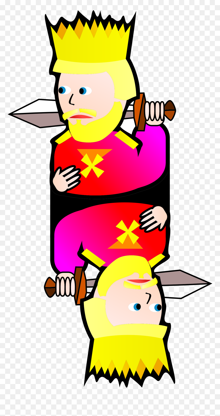 Double King Of Hearts Clip Arts - Poker Card King Hearts, HD Png Download - queen of hearts png