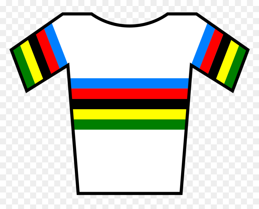 Maillot Champion Du Monde De Cyclisme, HD Png Download - jersey png
