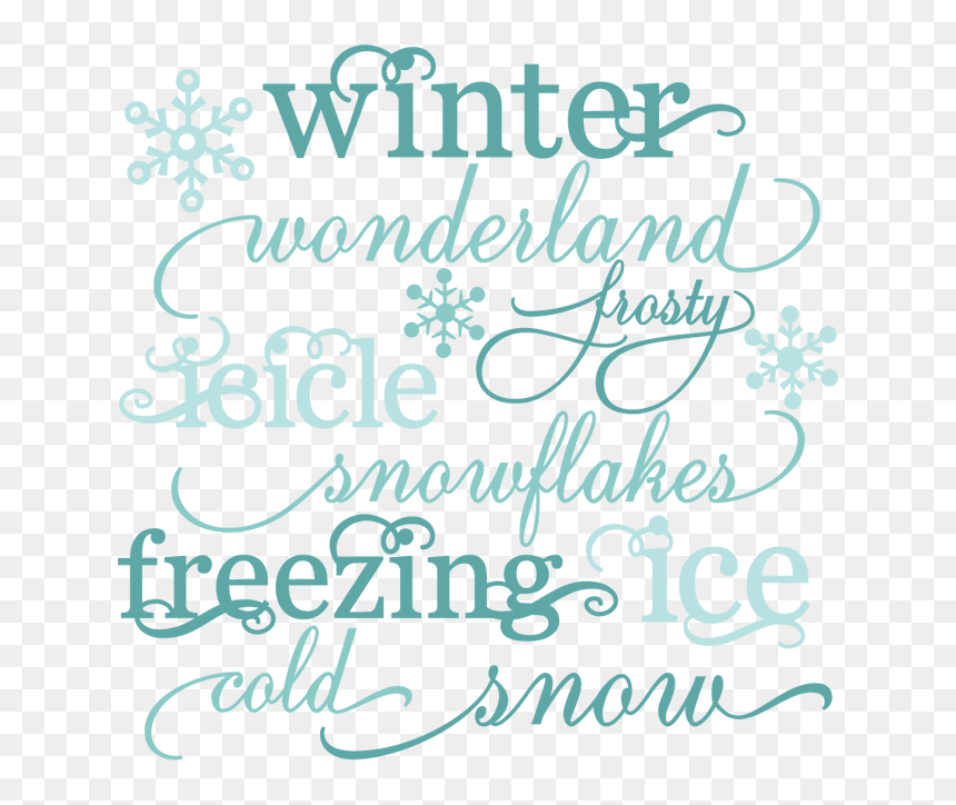Calligraphy, HD Png Download - winter wonderland png