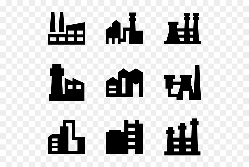 Vector Buildings Factory - Vanoise National Park, HD Png Download - factory icon png