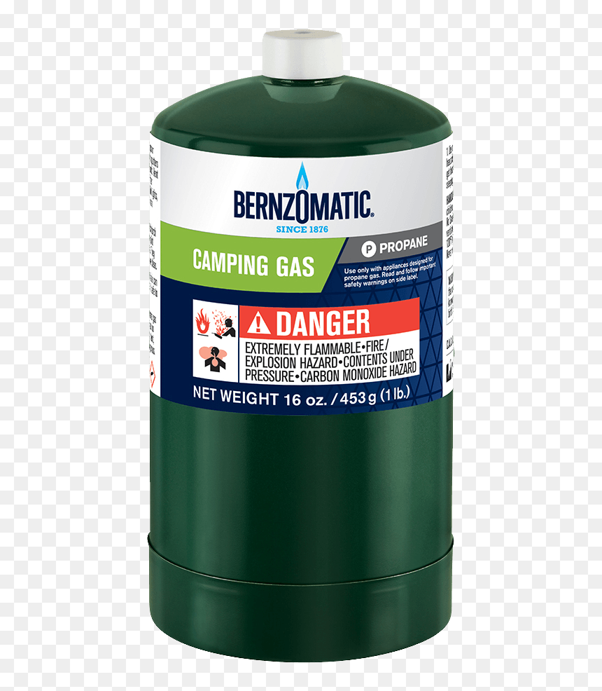 Bernzomatic Propane Tc Camping Cylinder - Bernzomatic Propane Tank, HD Png Download - flames .png