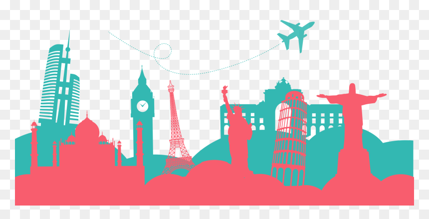 Statue Of Liberty Travel Monument - Travel The World Png, Transparent Png - vaporwave grid png