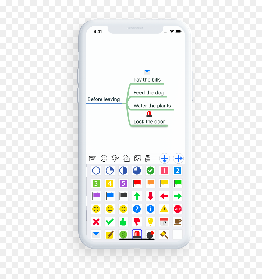 Add Visual Markers On Iphone - Iphone, HD Png Download - iphone outline png