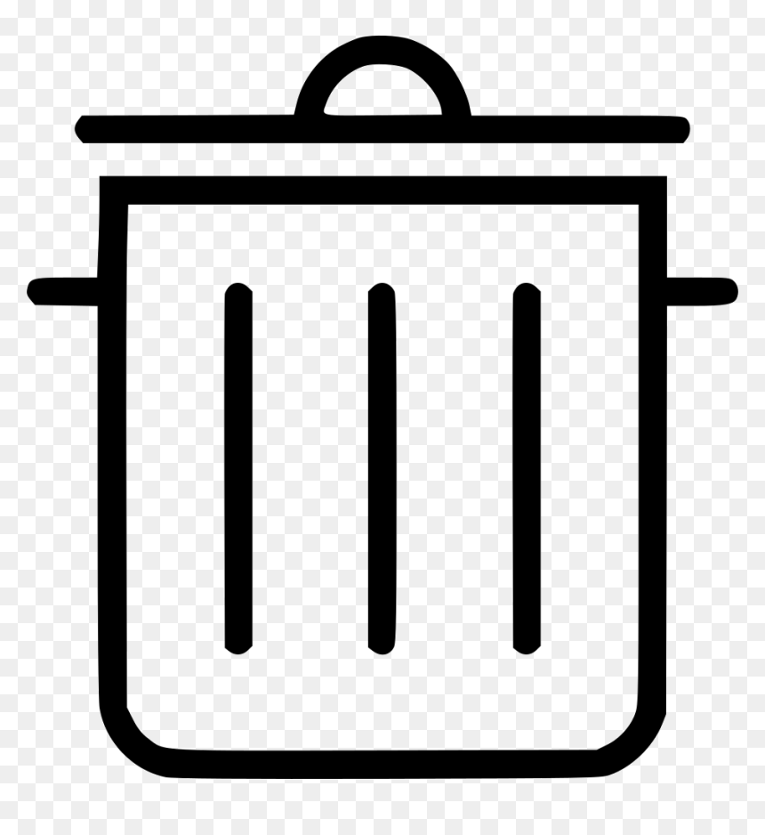 Trash Can, HD Png Download - trash can icon png