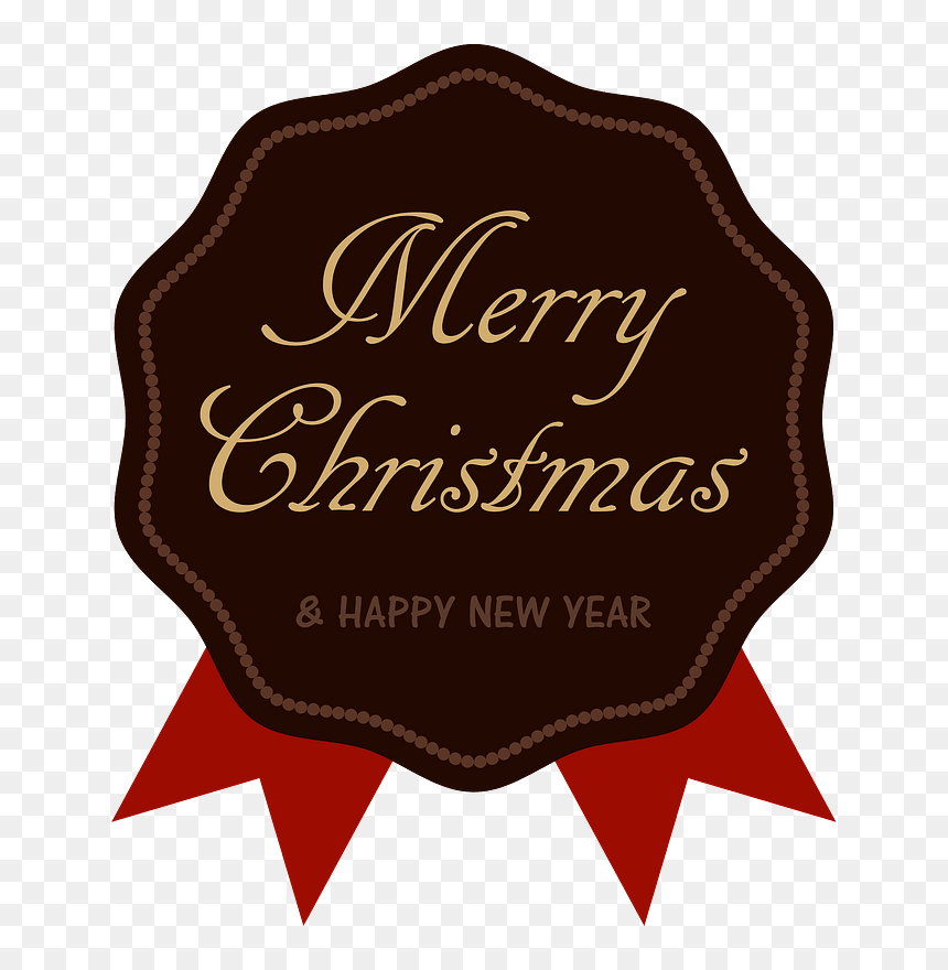 Merry Christmas Rabel Clipart - Label, HD Png Download - merry christmas .png