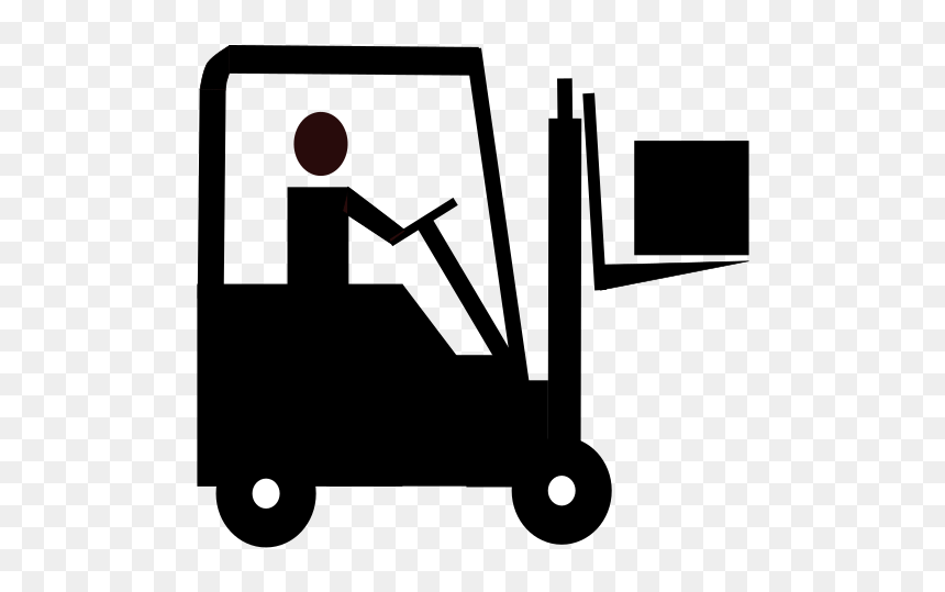 Forklift - Forklift Clipart Black And White, HD Png Download - forklift png