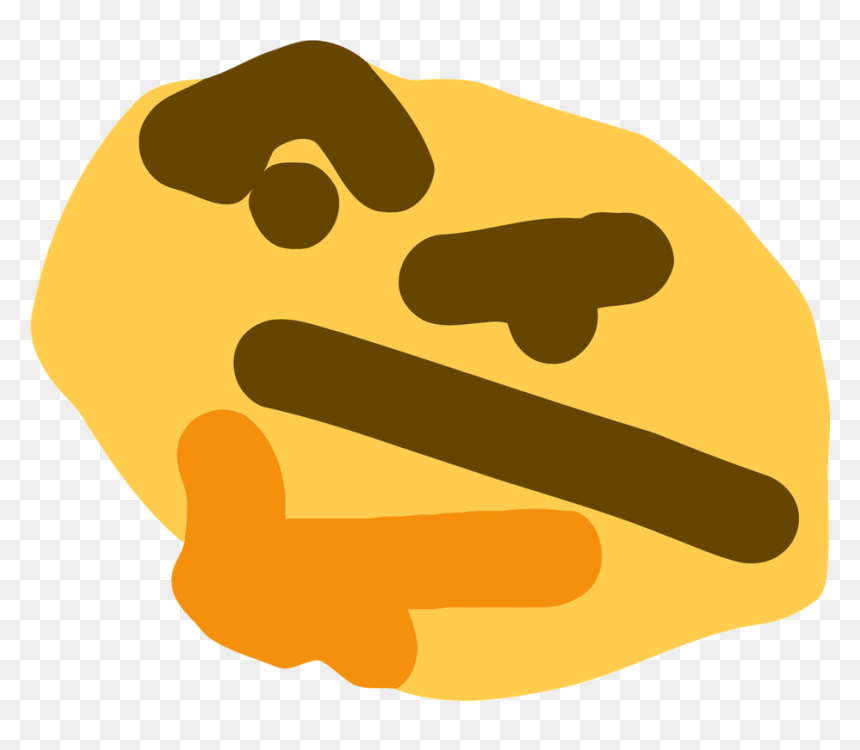Video Game Generals » Searching For Posts With The - Thinking Emoji Meme Transparent, HD Png Download - thonking png