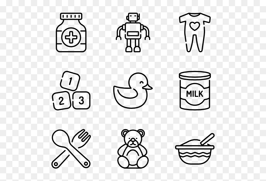 Graphic Design Icon Vector, HD Png Download - baby icon png