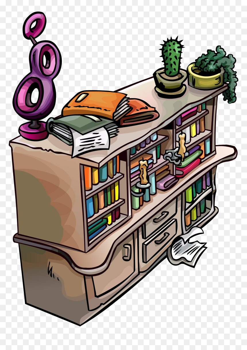 Club Penguin Rewritten Wiki - Club Penguin Online Cheats, HD Png Download - book shelf png