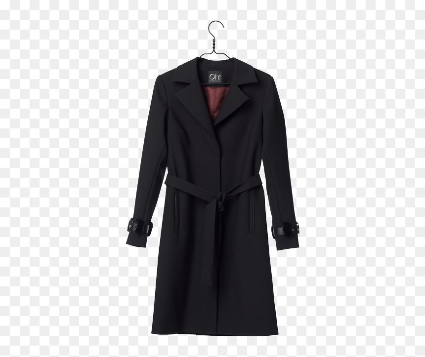 Fur Coat Png Image Transparent - Long Black Cotton Coats, Png Download - coat png