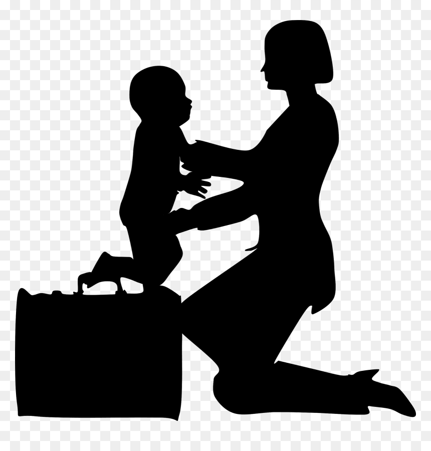 Working Mother Silhouette Png , Png Download - Sea, Transparent Png - working png