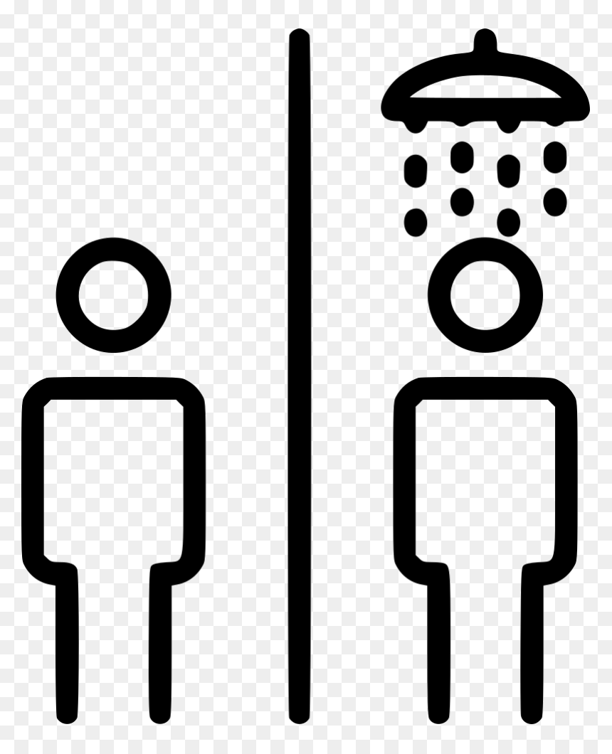 Shared Bathroom - Shared Bathroom Icon, HD Png Download - bathroom png