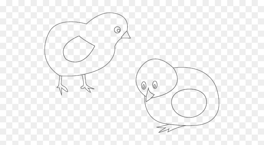 Chickens Vector Coloring Png Images - Sketch, Transparent Png - chickens png
