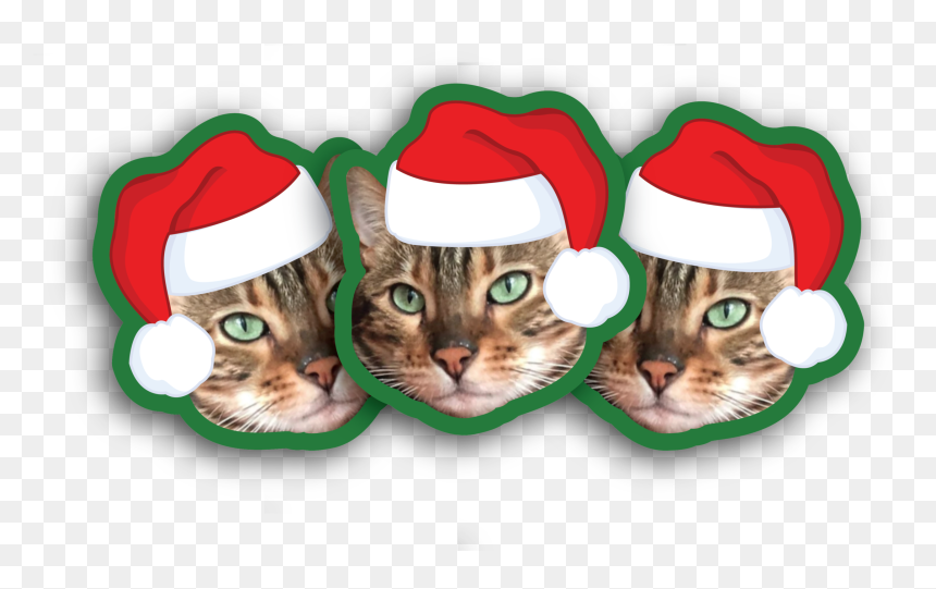 Santa Hat Stickers - Illustration, HD Png Download - santa hats png