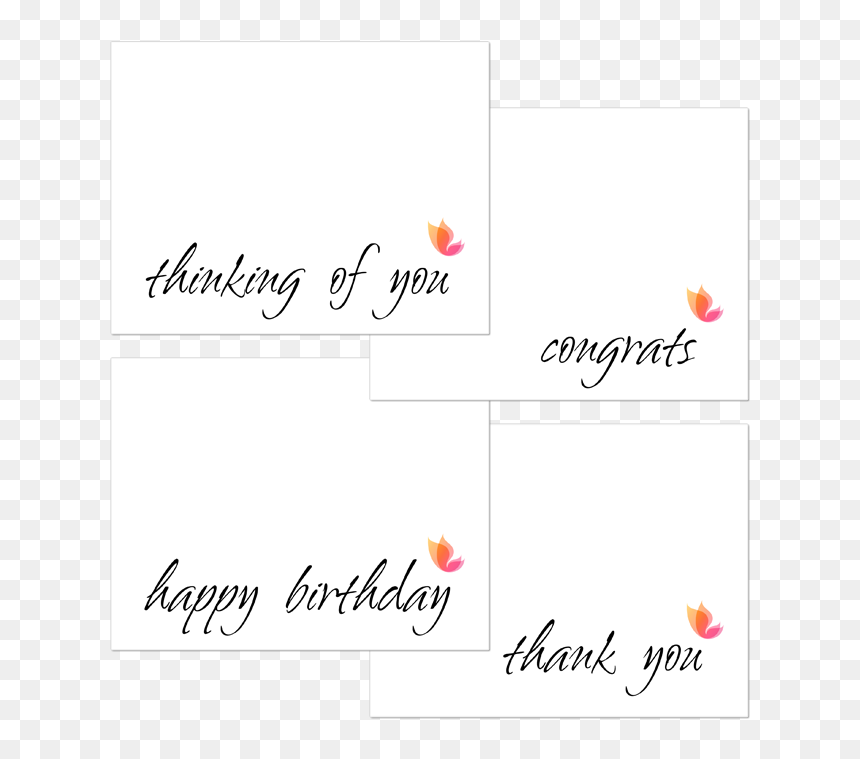 This Set Includes Congrats, Thank You, Happy Birthday - Chic, HD Png Download - congrats png