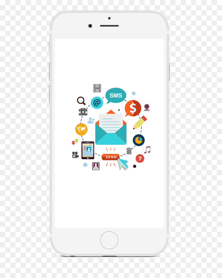 Outline Free Html5 Responsive Bootstrap Template - Iphone, HD Png Download - phone outline png