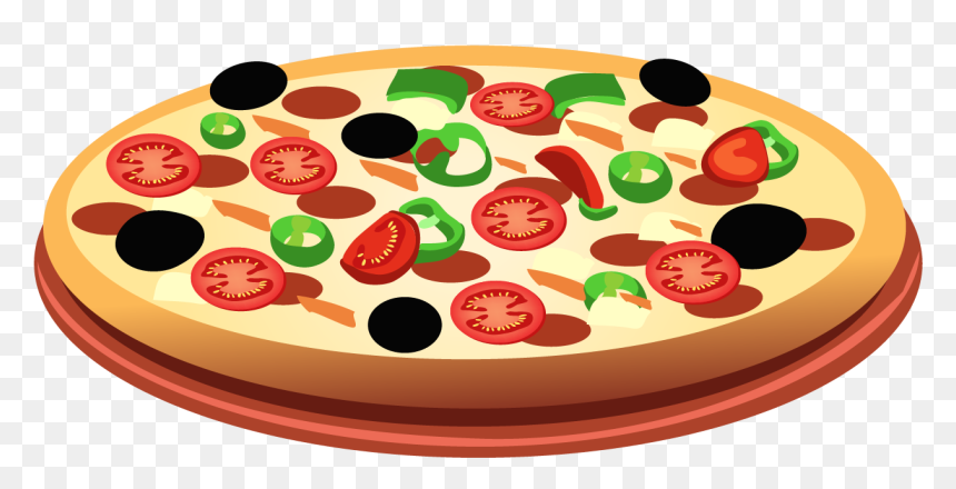 Pizza Italian Cuisine Spaghetti With Meatballs Pasta - Pizza Pasta Clip Art, HD Png Download - italian food png