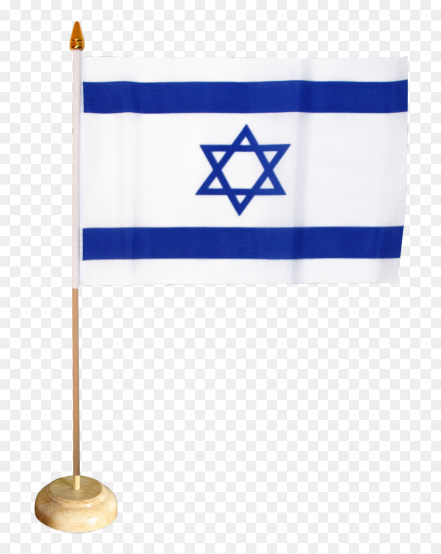 Israel Table Flag - Petit Drapeau Israelien, HD Png Download - israel flag png
