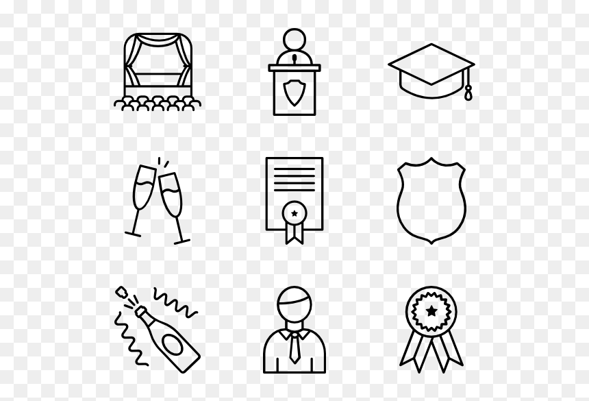Иконки Выпускной Png, Transparent Png - graduation icon png