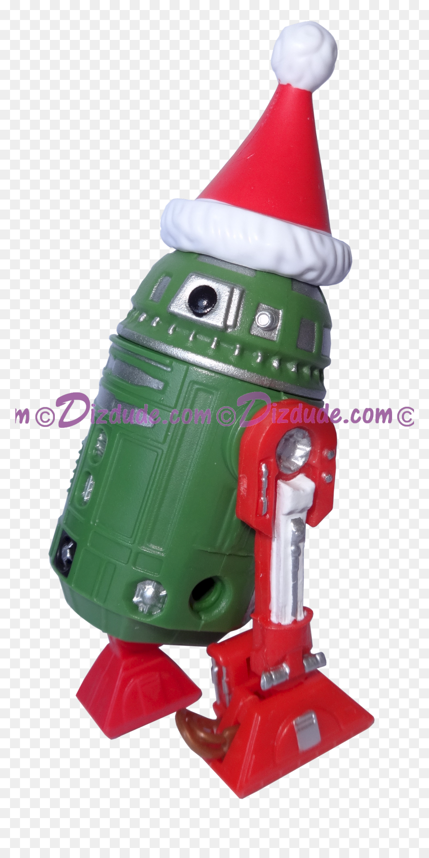 Christmas Green & Red With Santa Hat Astromech Droid - Robot, HD Png Download - santa hats png