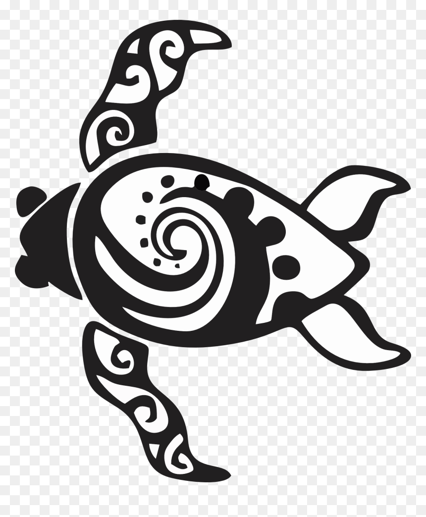 Transparent Turtle Silhouette Clipart - Swirl Turtle, HD Png Download - turtle silhouette png