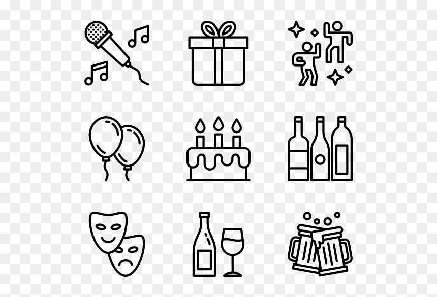 Artificial Intelligence Icons, HD Png Download - party icon png
