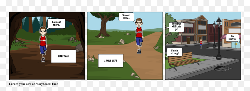 Cartoon, HD Png Download - kid running png