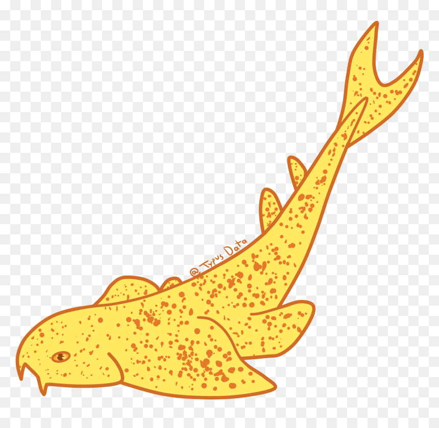 Cartoon Angel Shark, HD Png Download - whale shark png