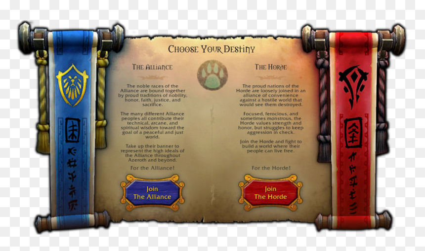 Choose Your Destiny Wow - Label, HD Png Download - horde png