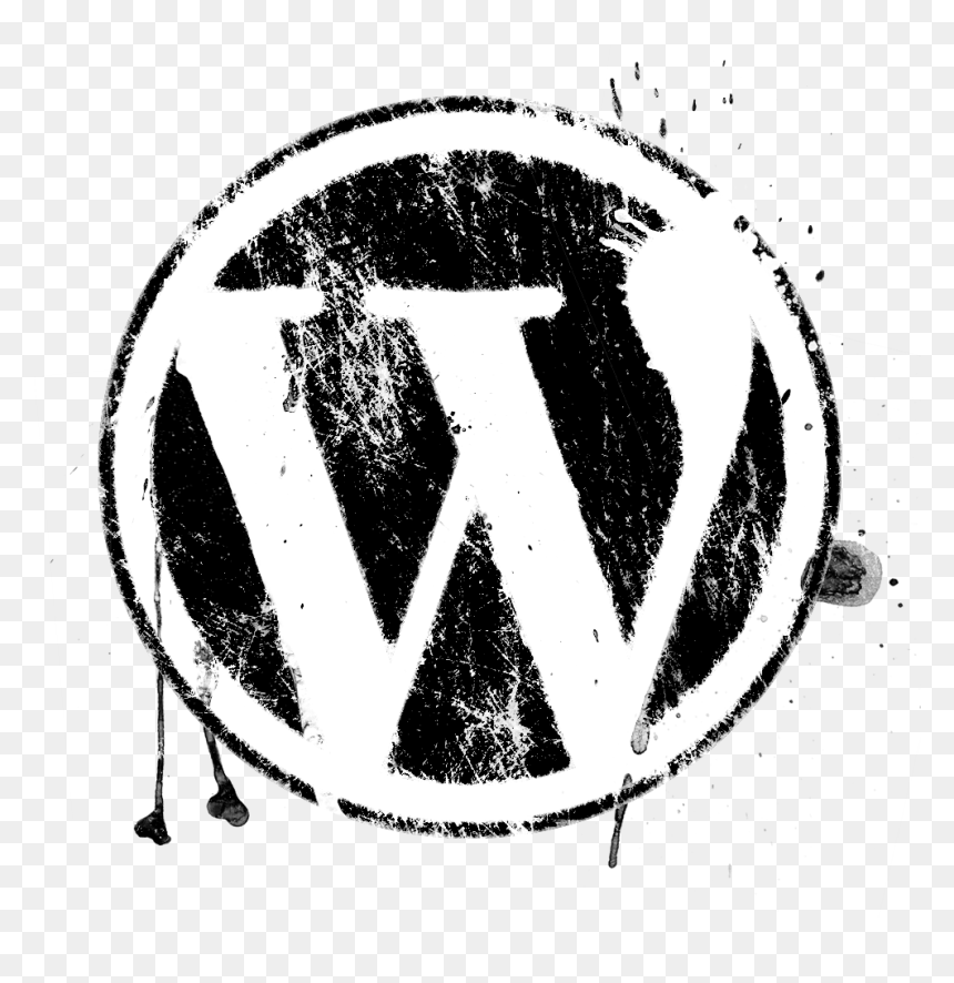 Wordpress Logo Png Transparent, Png Download - grunge circle png