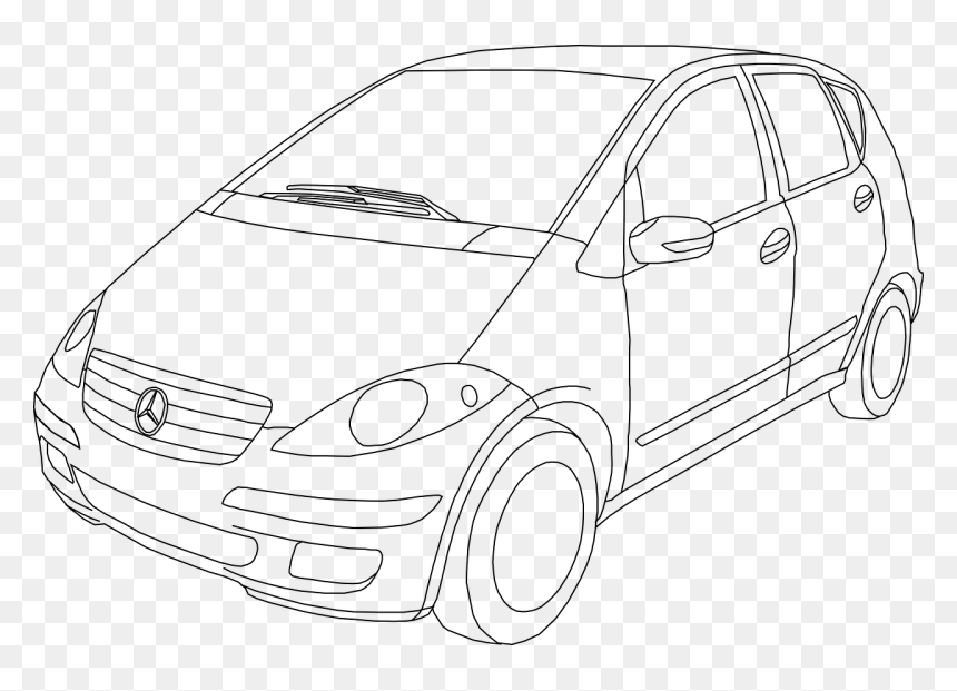 Outline Of Road Transport, HD Png Download - mercedes benz png