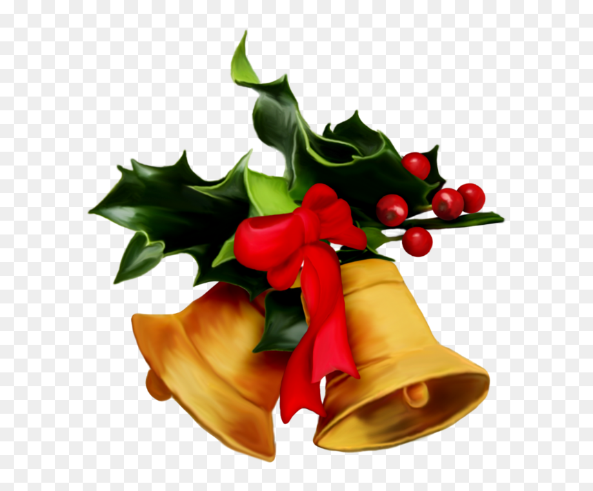 Claus Portable Mistletoe Day Santa Graphics Las Clipart - Christmas Mistletoe Bells Png, Transparent Png - mistle toe png