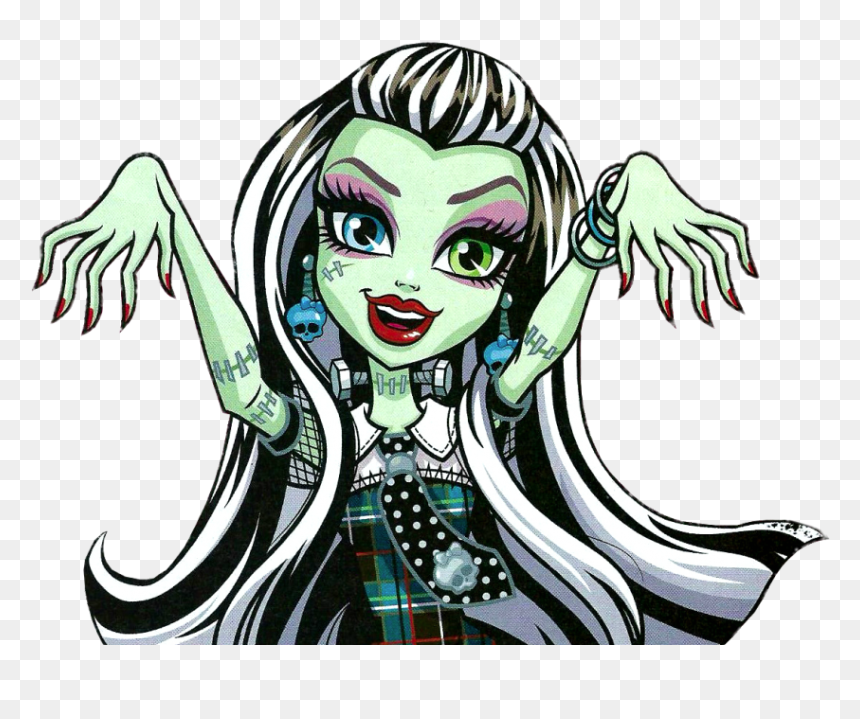 Frankie Stein Showing Manicure - Monster High Frankie Cartoon, HD Png Download - manicure png