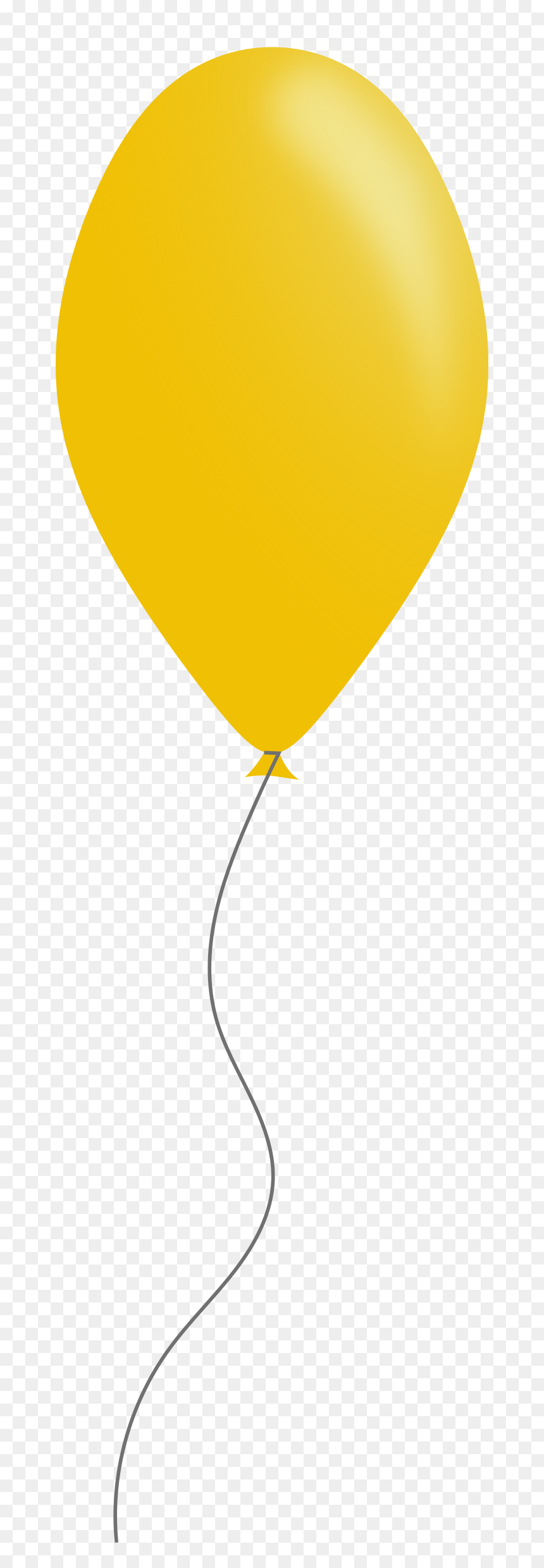 Clipart - بالونة صفراء, HD Png Download - yellow balloon png