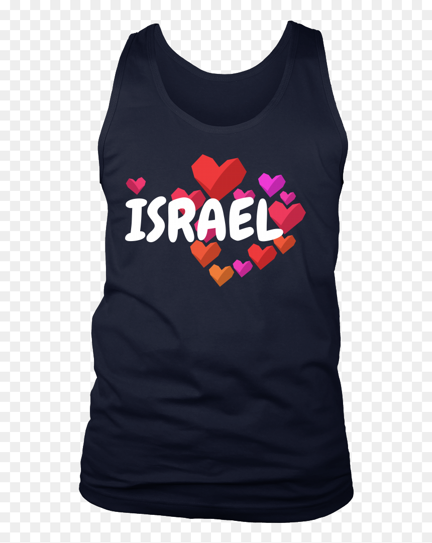 I Love Israel Vintage Retro Distressed Star Flag Tank - Active Tank, HD Png Download - israel flag png