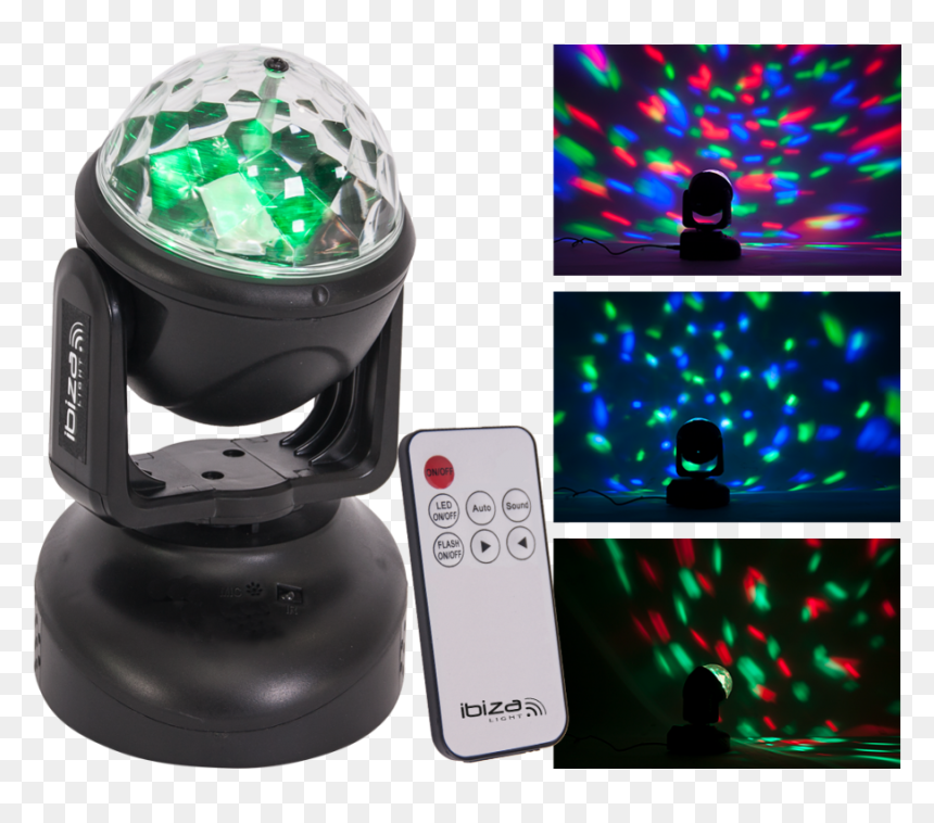 Ibiza Light Lmh Astro Moving Head Light Rgb Disco Dj, HD Png Download - disco lights png