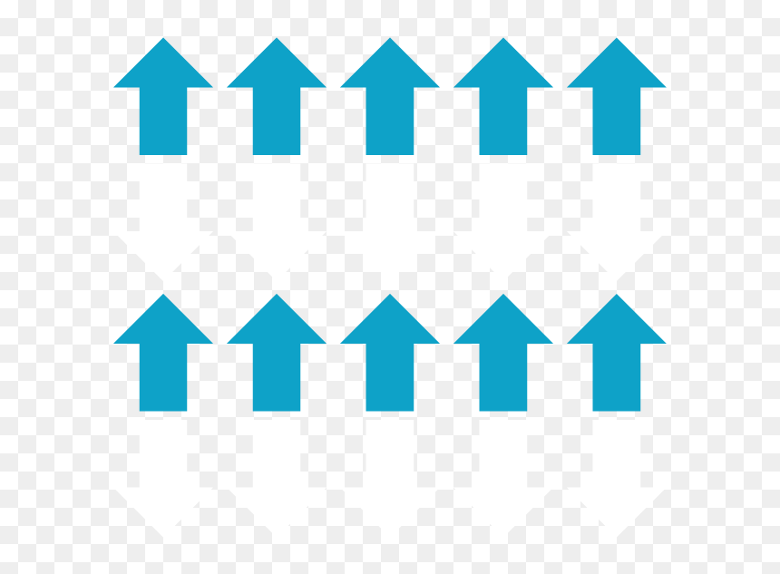 Ten Blue Arrows Pointing Up And Ten White Arrows Pointing, HD Png Download - white arrows png