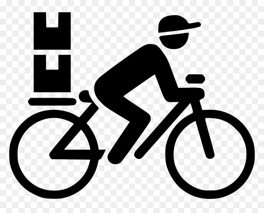 Bicycle Messenger - Cycling Icon Png, Transparent Png - messenger icon png