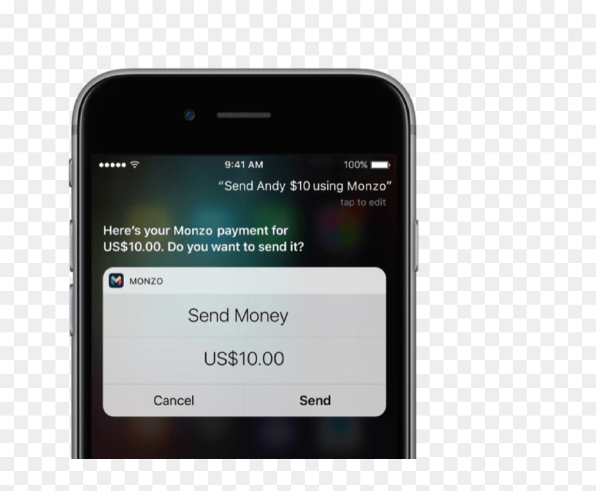 Making Payments Through Siri - Iphone, HD Png Download - iphone 10 png