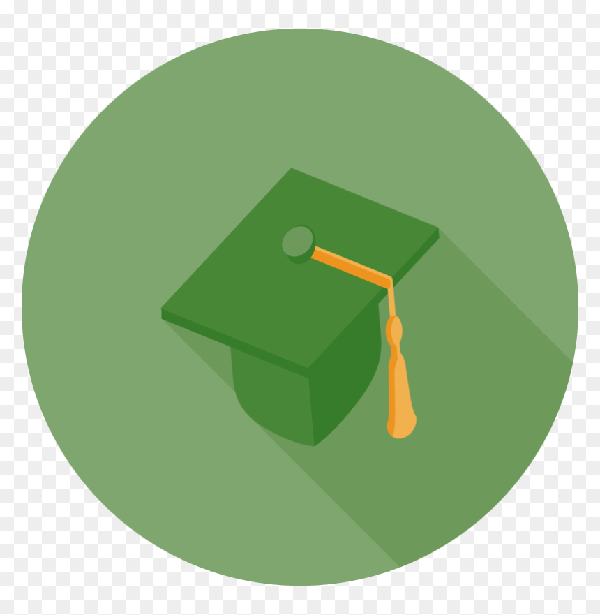 Graduation Cap Flat Icon , Png Download - Suikinkutsu, Transparent Png - graduation icon png