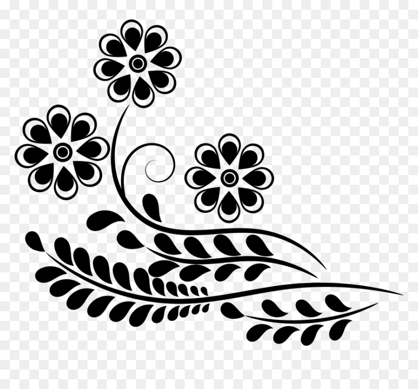 Clip Art Flower Design, HD Png Download - embellishments png
