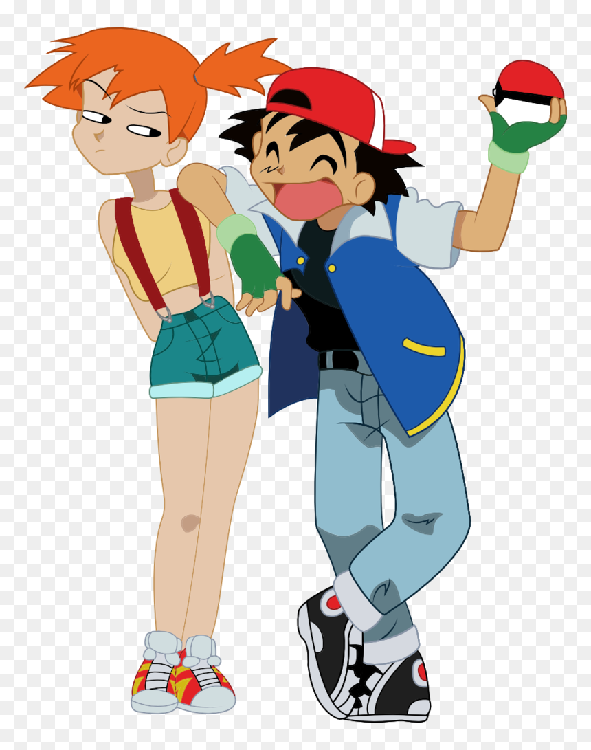Ash And Misty Transparent, Png Download, Png Download - misty png