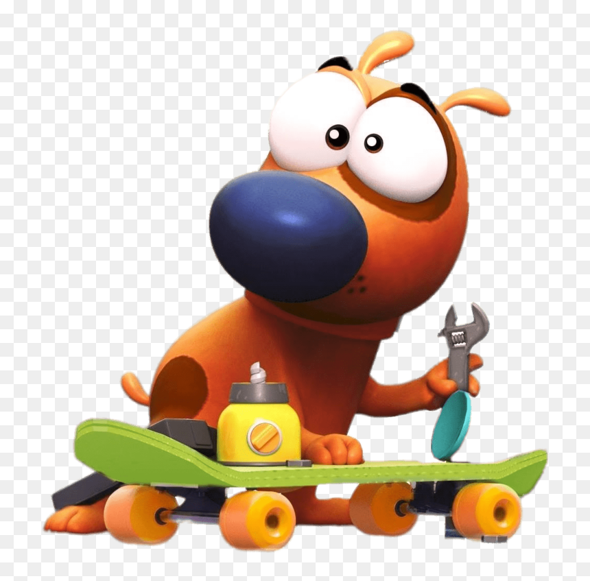 Pat Working On Skateboard - Pat The Dog Png, Transparent Png - working png