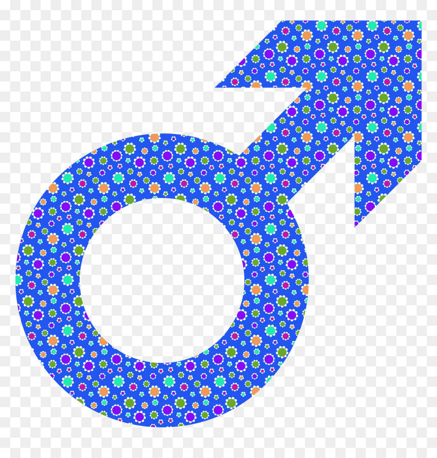 Cute Floral Male Symbol Clip Arts - Simbolo Do Sexo Msculino, HD Png Download - male icon png