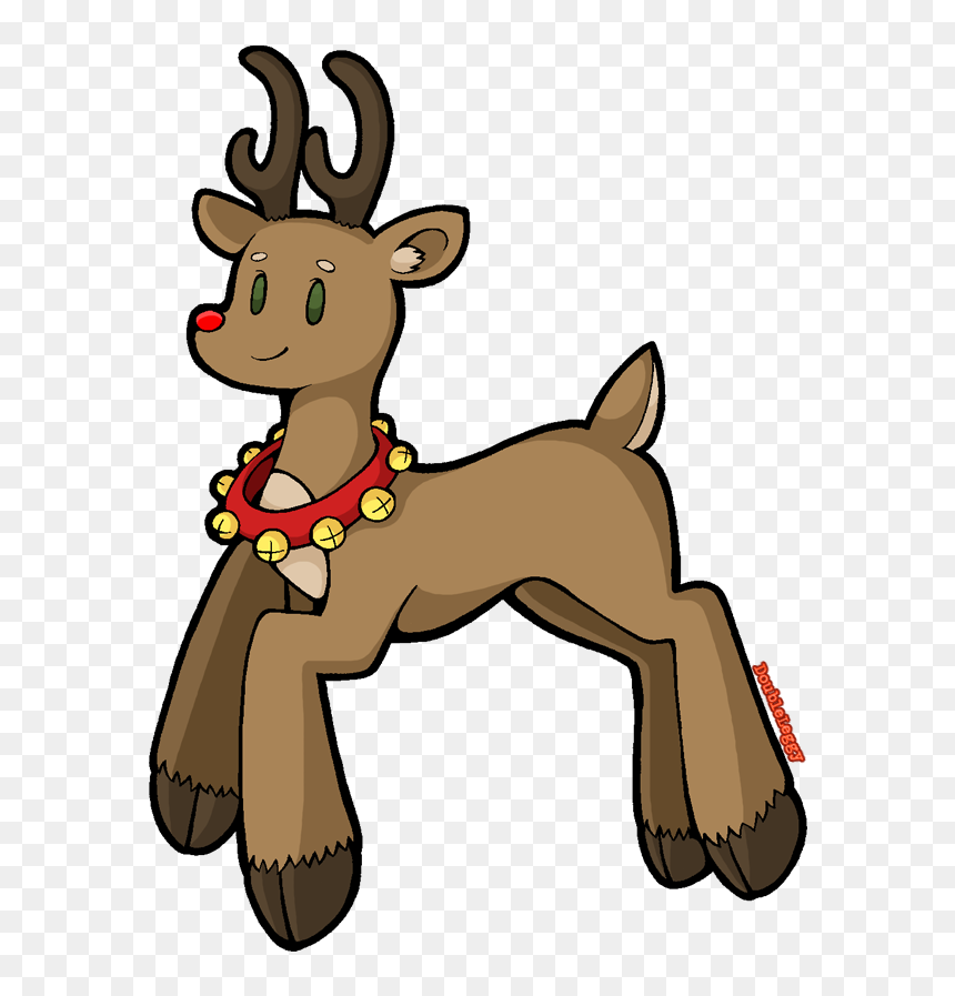 Reindeer Horse Dog Canidae Clip Art - Dog, HD Png Download - rudolph the red nosed reindeer png
