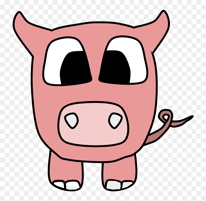 Pig, Big Eyes, Cartoon Animal, Png , Png Download - Portable Network Graphics, Transparent Png - big eyes png