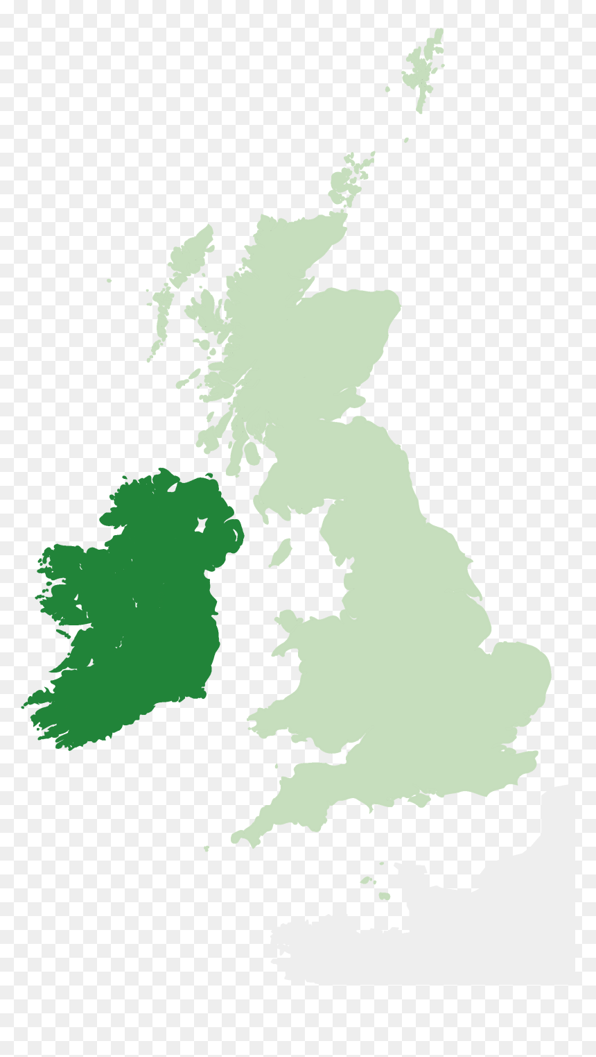 Ireland In The United Kingdom - Hard Water Map Uk, HD Png Download - kingdom png