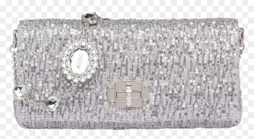 Sequined Bag With Embellishments - Handbag, HD Png Download - embellishments png