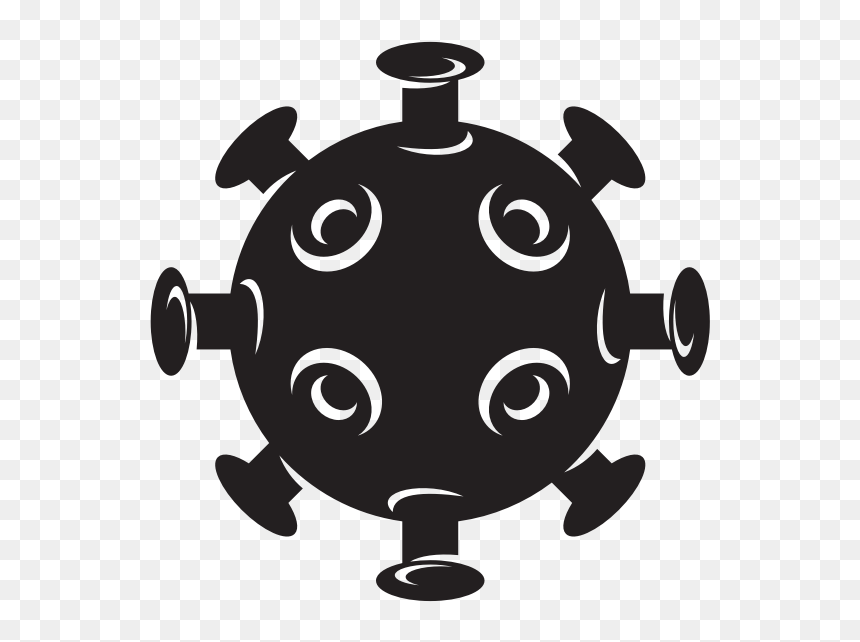Virus Bacteria Silhouette - Virus Svg, HD Png Download - turtle silhouette png